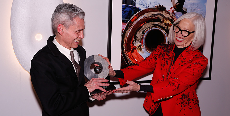 Markopoulos Award Ruben Toledo accepting award